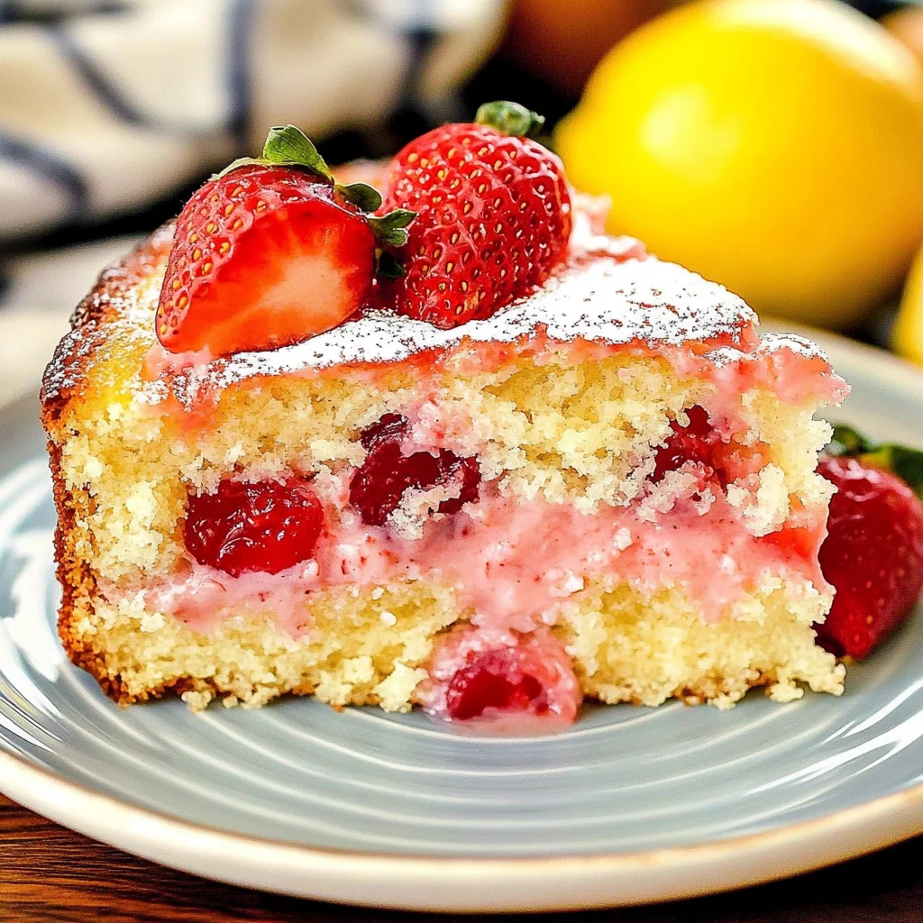 strawberry lemon cake: A Refreshingly Sweet Delight