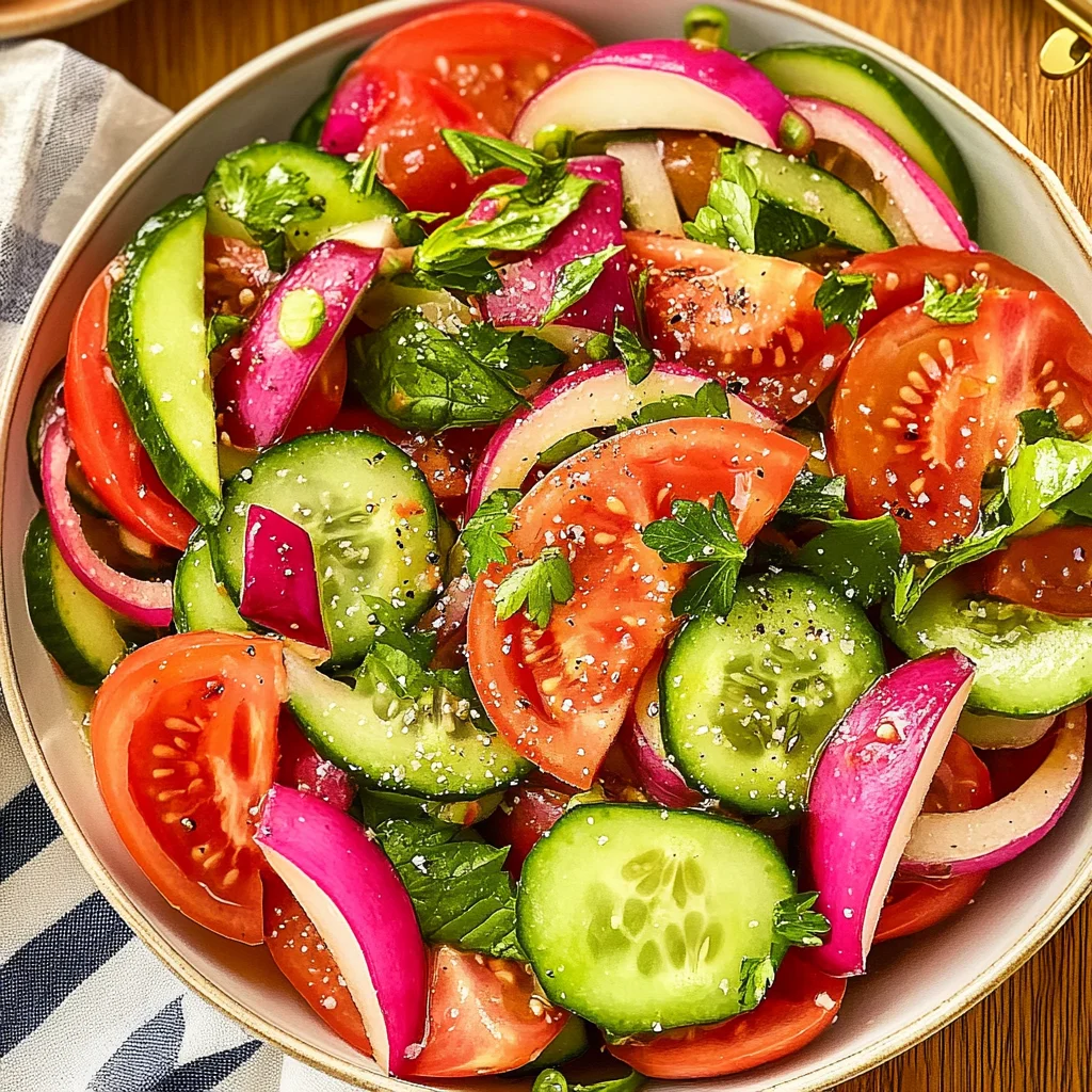 tomato and cucumber salad: Refreshing Summer Delight