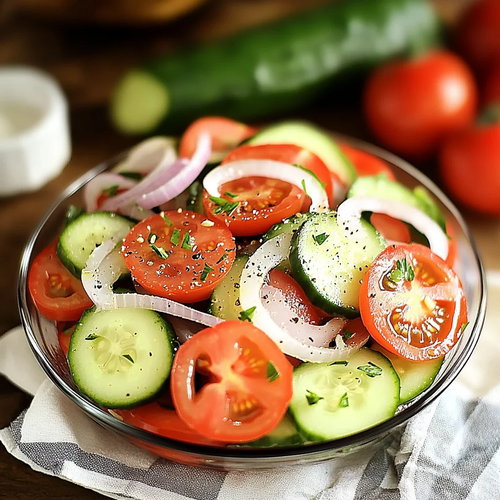 tomato cucumber and onion salad: Refreshingly Zesty Delight