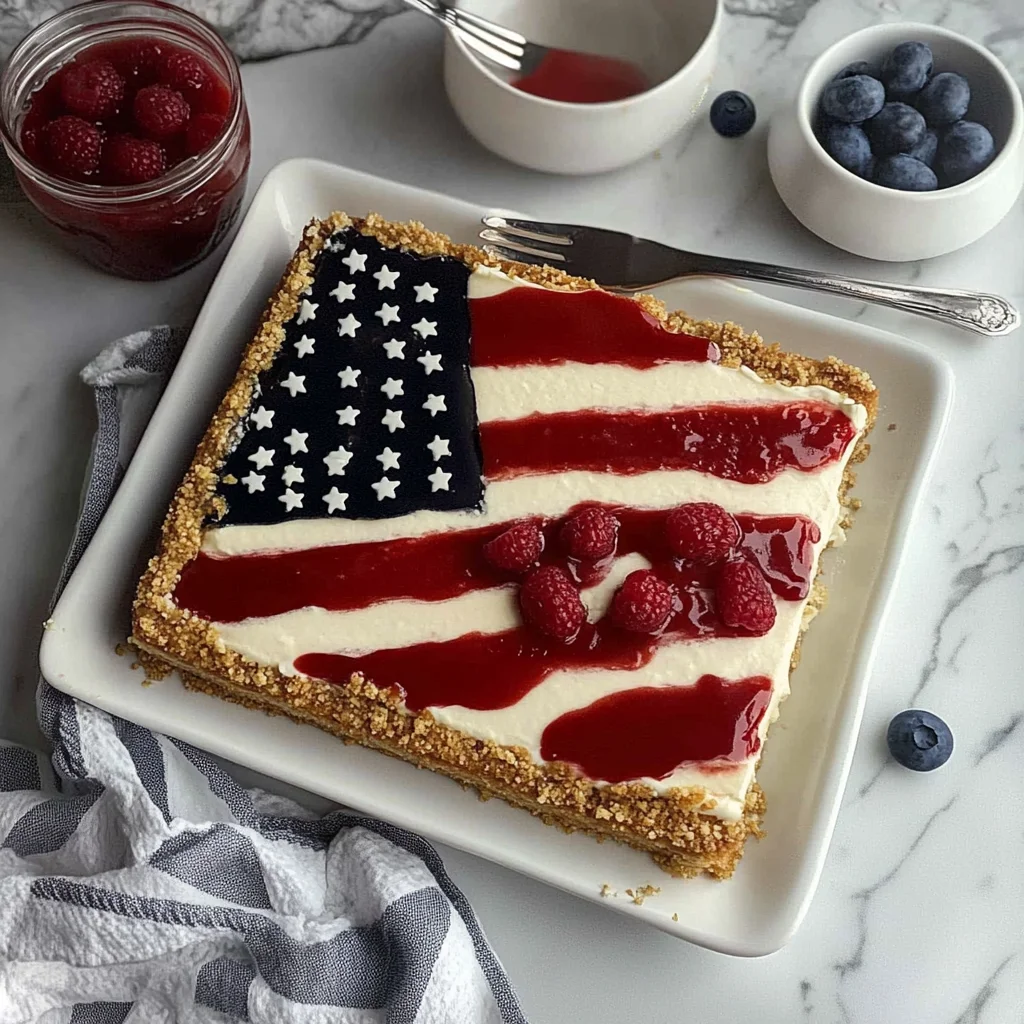 American Flag Cheesecake: A Festive Delight to Celebrate