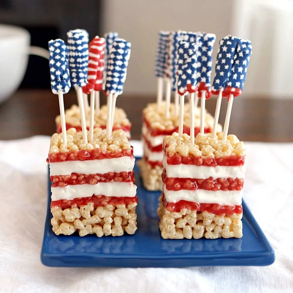 American Flag Rice Krispie Treats: A Fun Celebration of F...