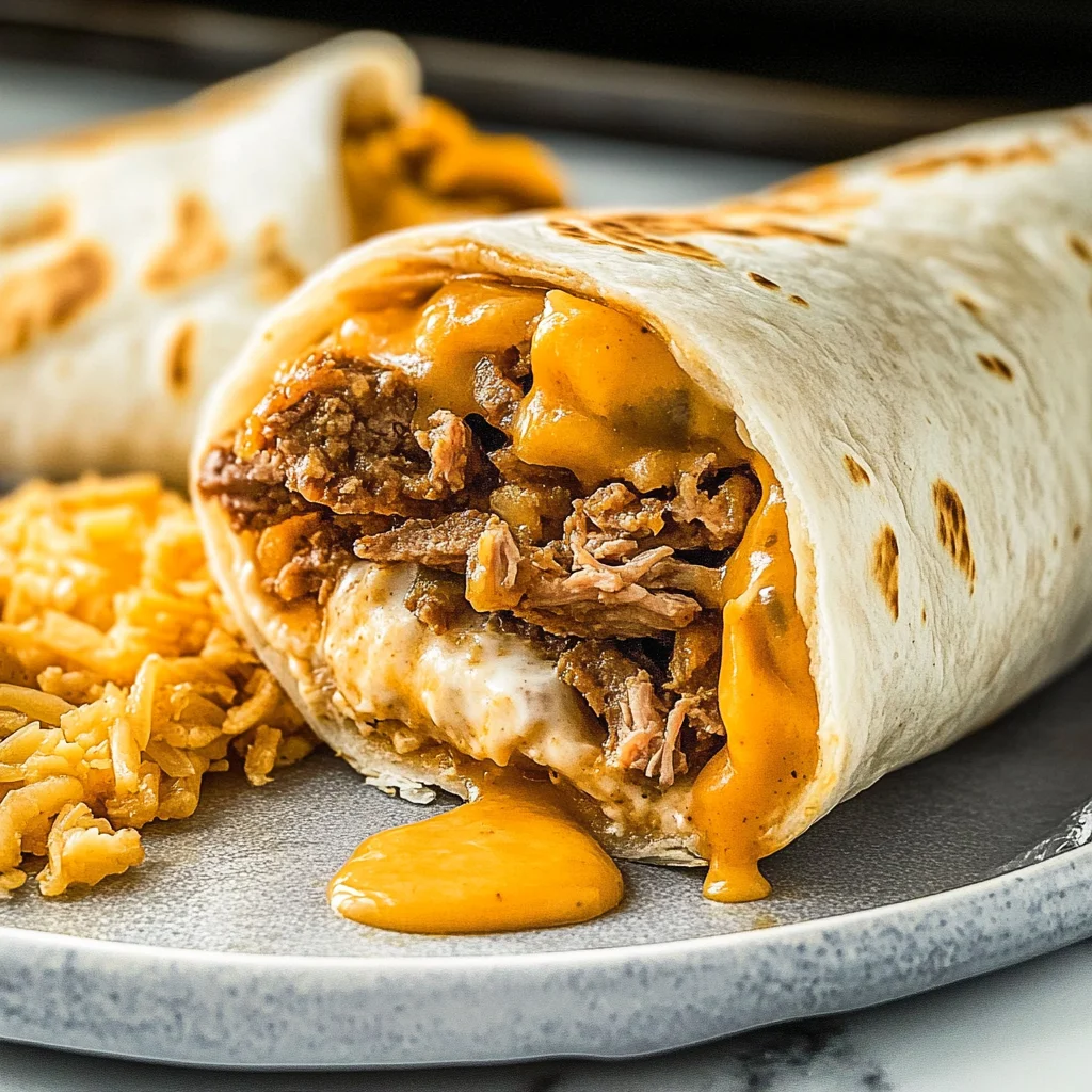 Beefy Melt Burrito: Savory and Cheesy Goodness