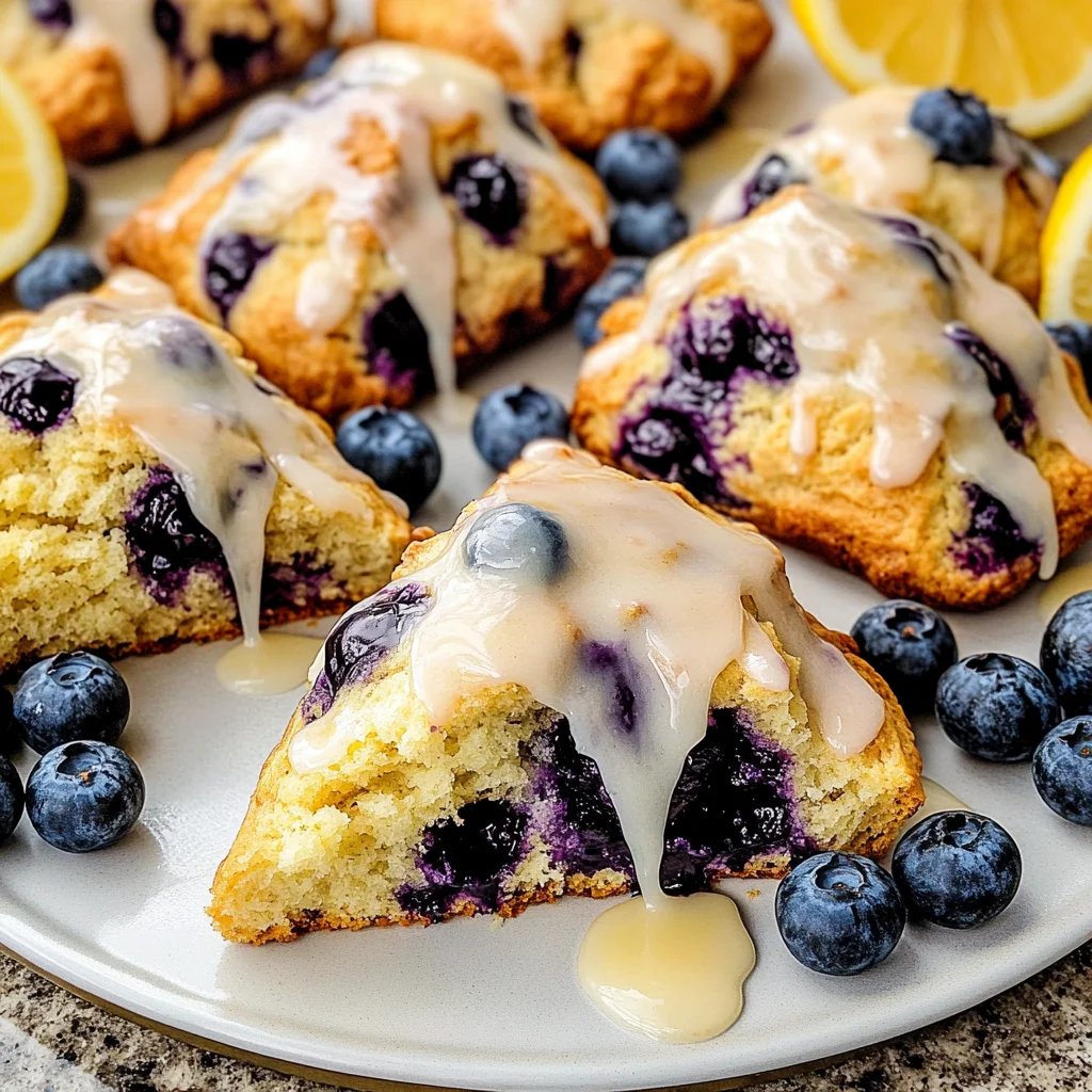 Blueberry Scones with Lemon Glaze: Irresistibly Zesty Treats