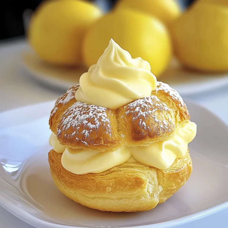 Choux Pastries with Lemon Cream: Delightfully Tangy Treats