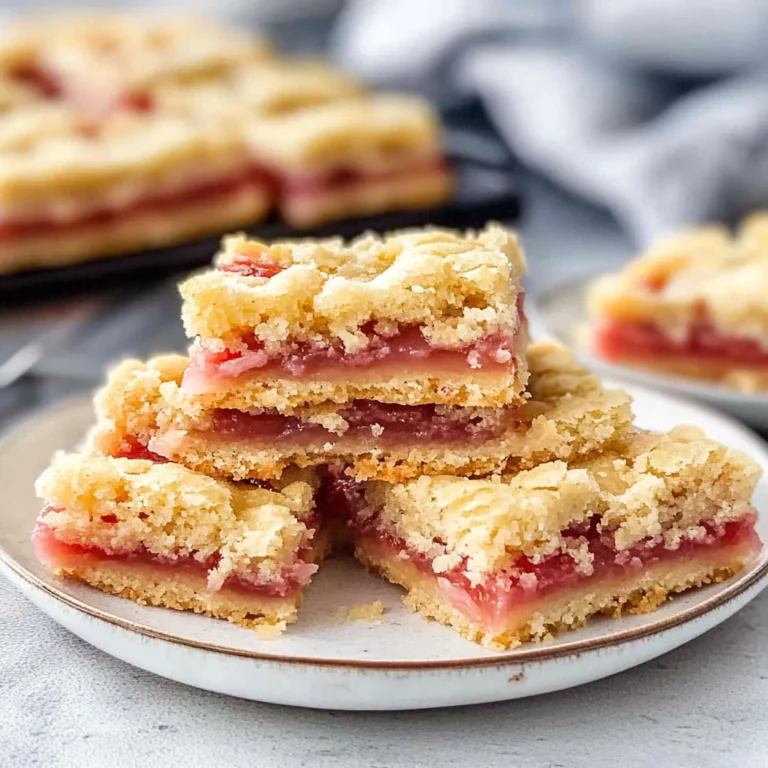 Easy Lemon Rhubarb Bars: Refreshingly Tangy Delight