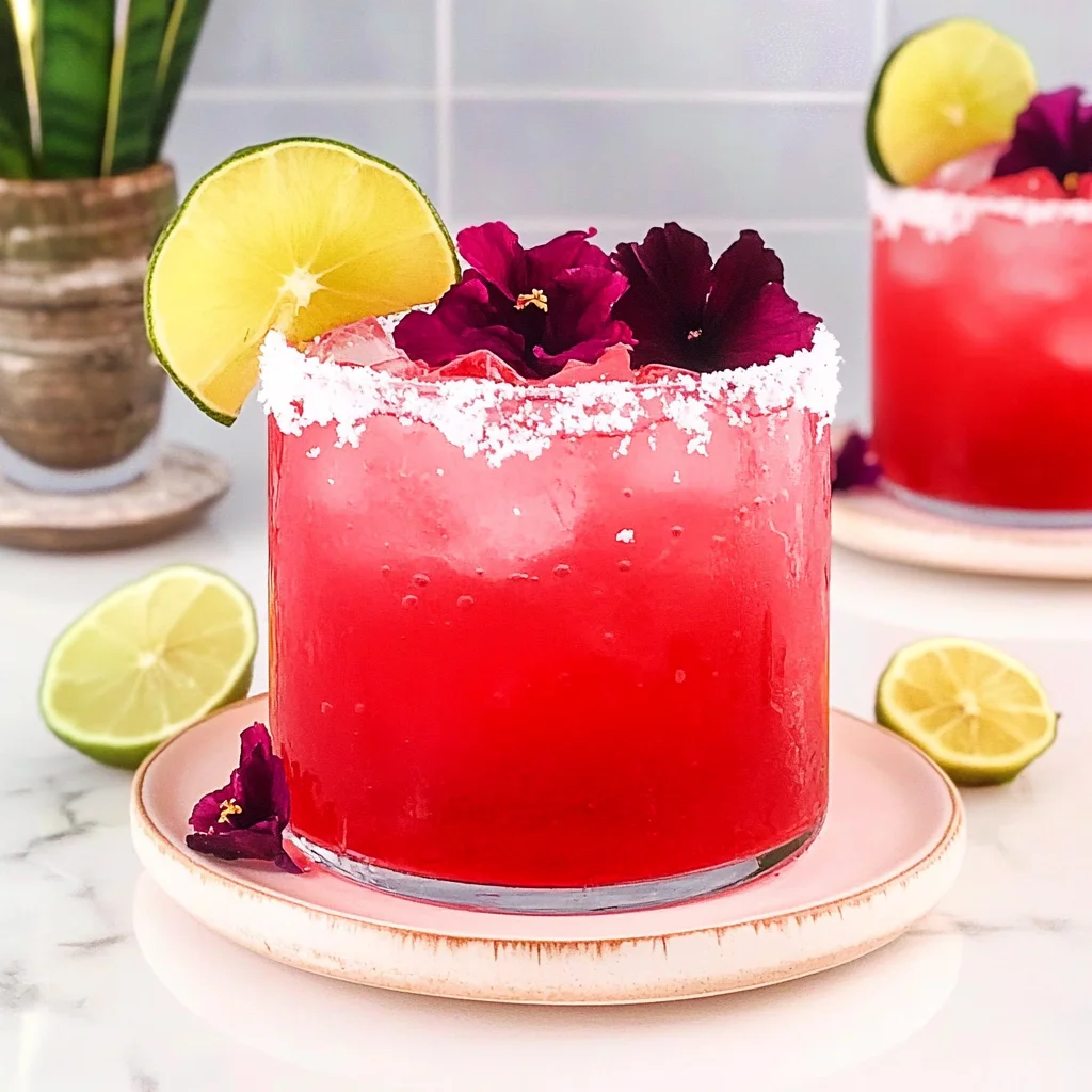 Hibiscus Mocktail Margarita: Refreshing Summer Vibes