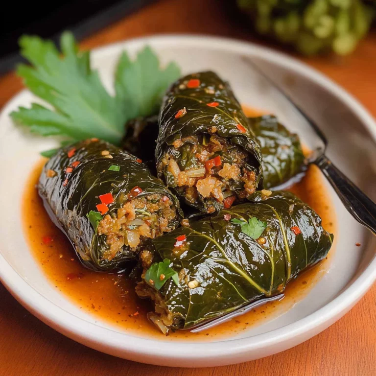 Lebanese Stuffed Swiss Chard: Flavorful & Heartwarming