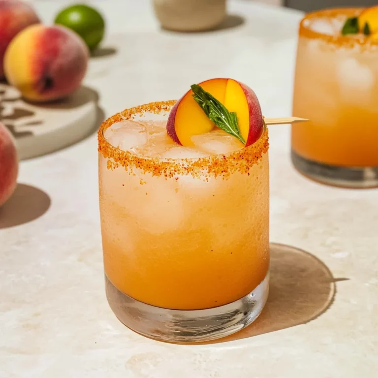 Peach Mocktail Margarita: Refreshing Summer Delight