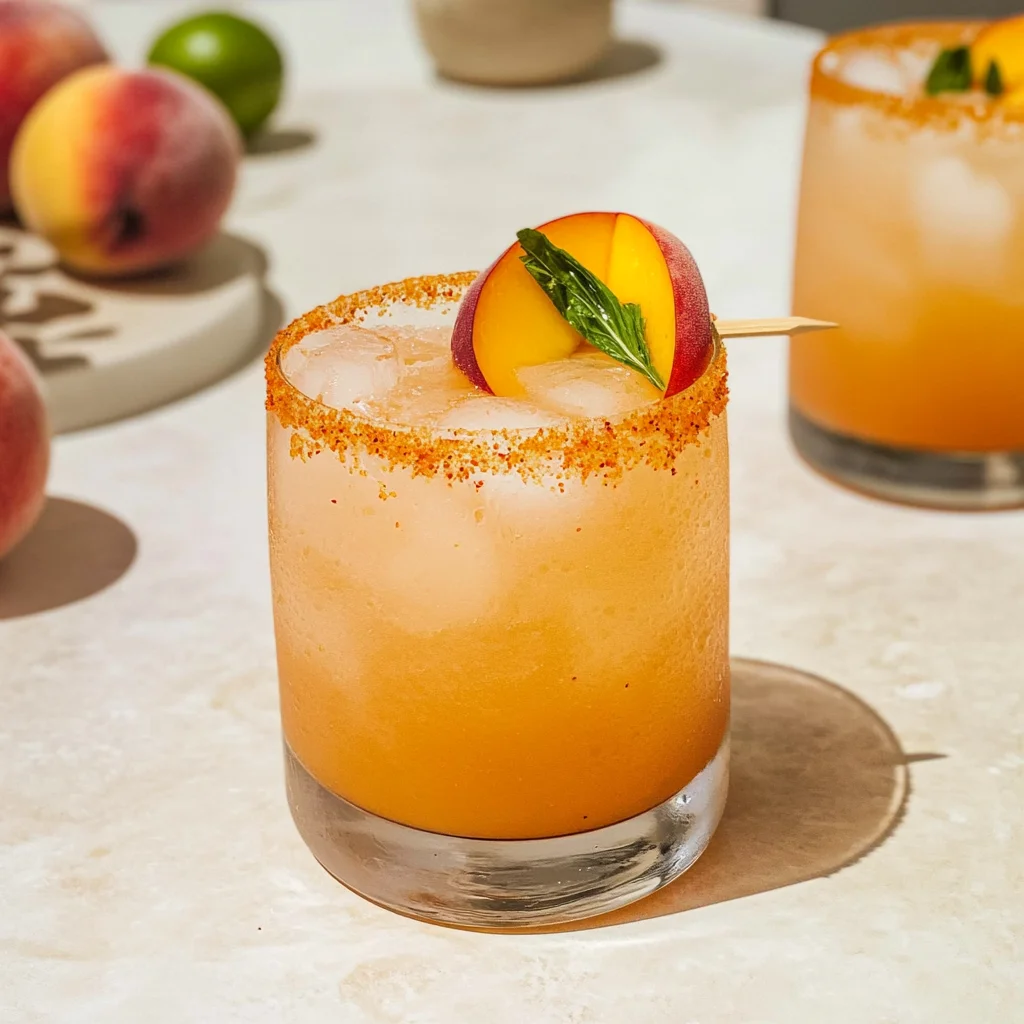 Peach Mocktail Margarita: Refreshing Summer Delight