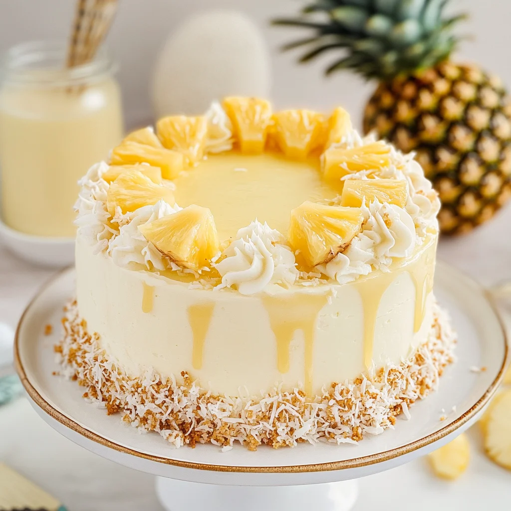 Pineapple Coconut Cake: A Tropical Paradise in Every Bite