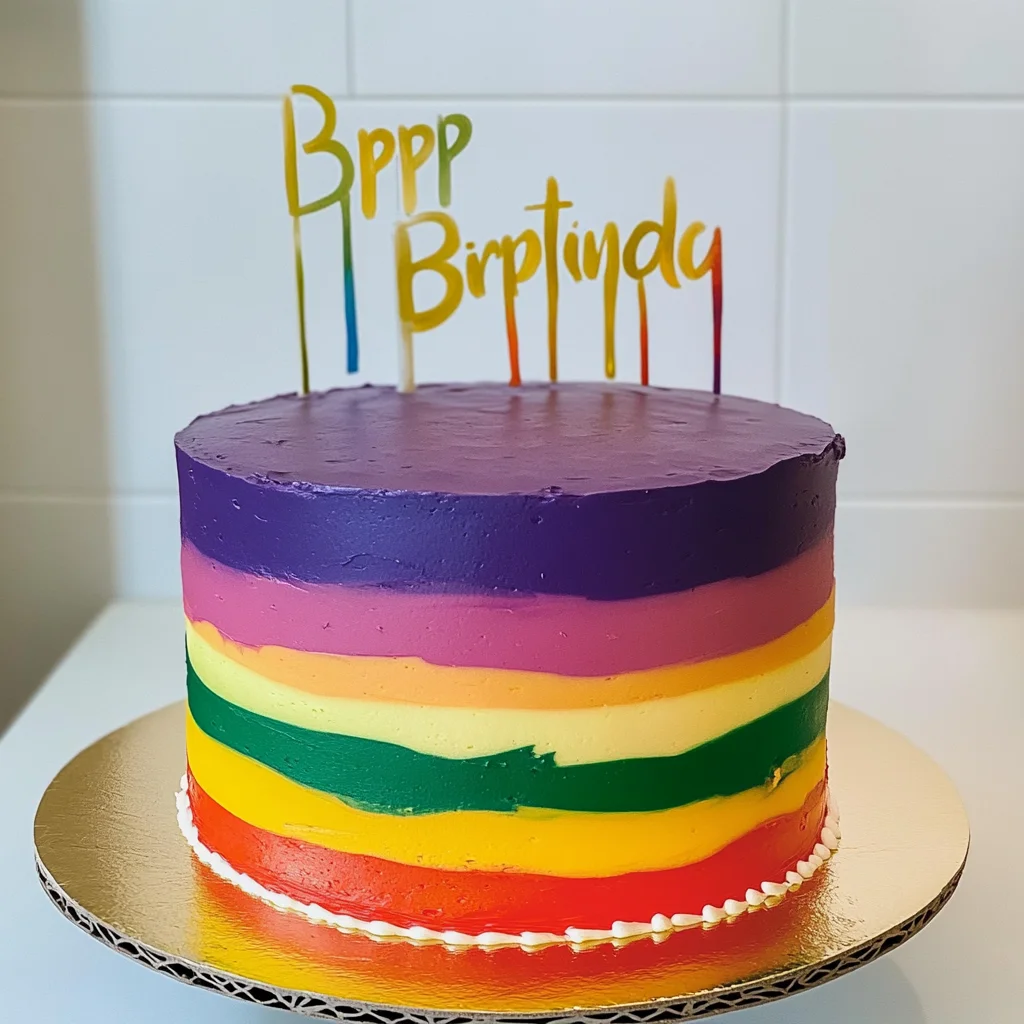 Rainbow birthday cake: A Delightful Celebration Treat