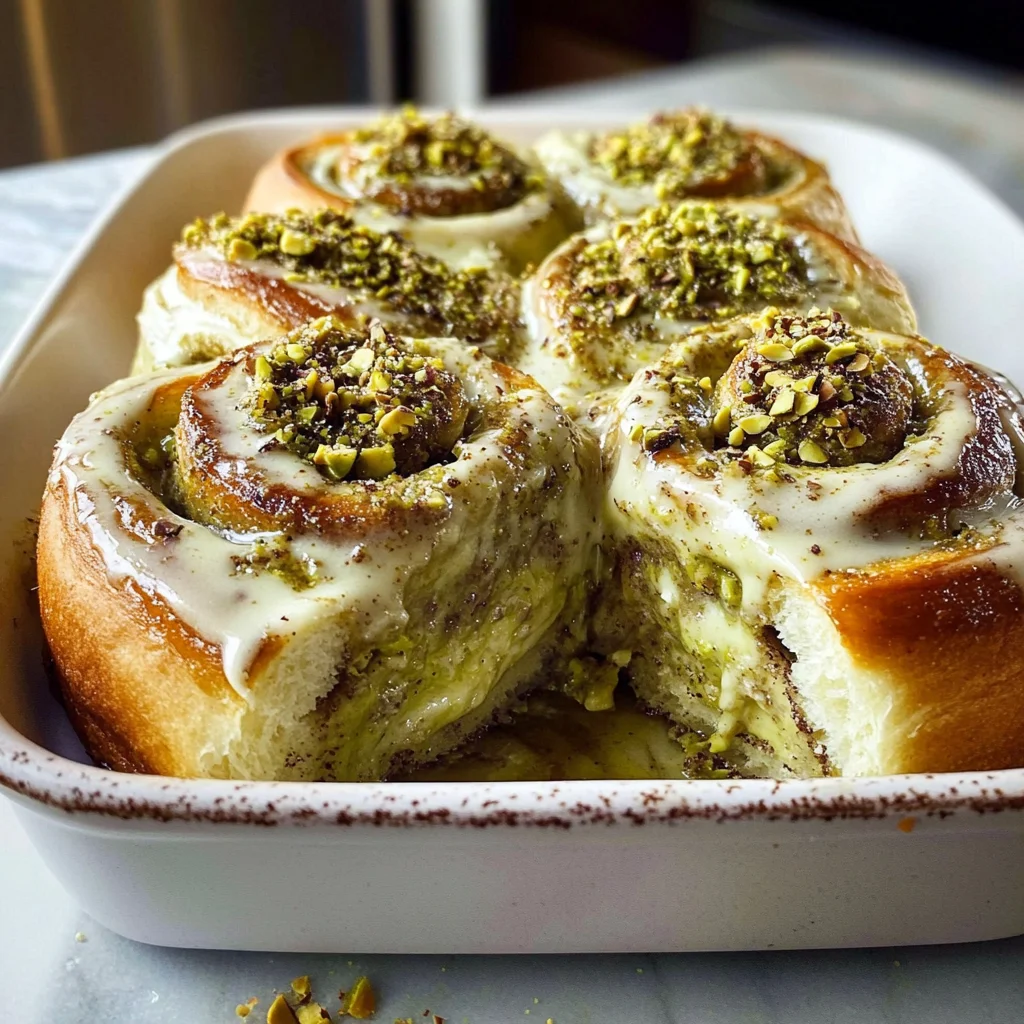 Small Batch Pistachio Cream Cinnamon Rolls: A Nutty Delight