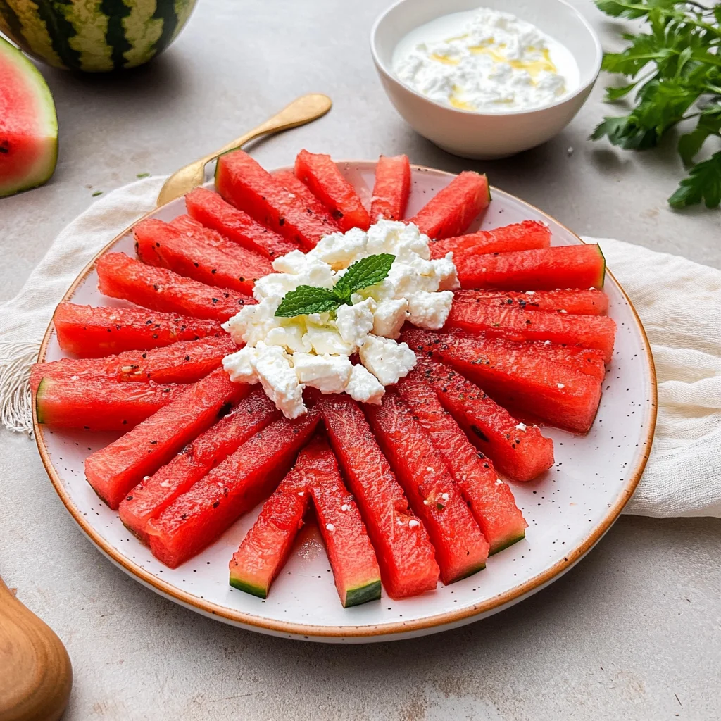 Watermelon Fries with Feta: A Refreshing Summer Snack