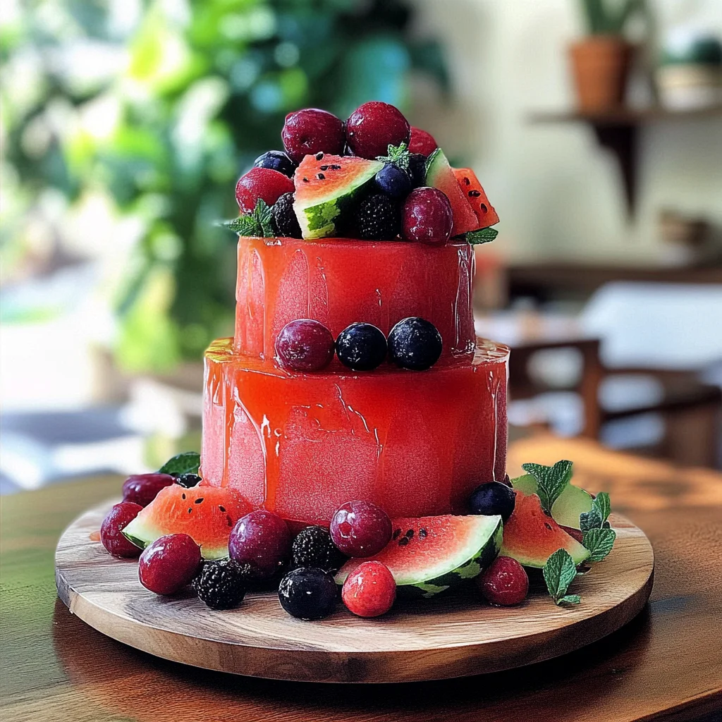 Watermelon Fruitcake: A Refreshing Summer Delight