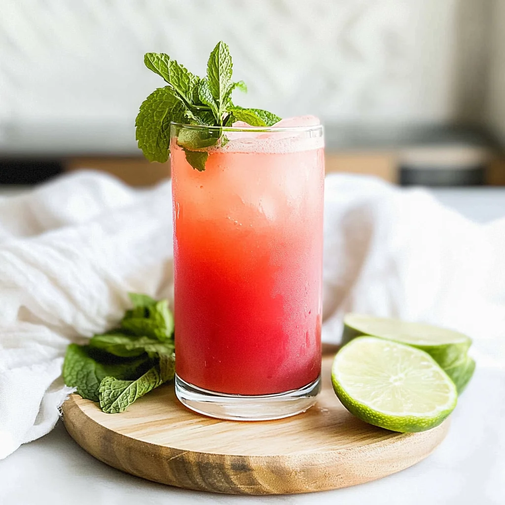 Watermelon Mint Summer Spritzer: Refreshingly Sweet Bliss