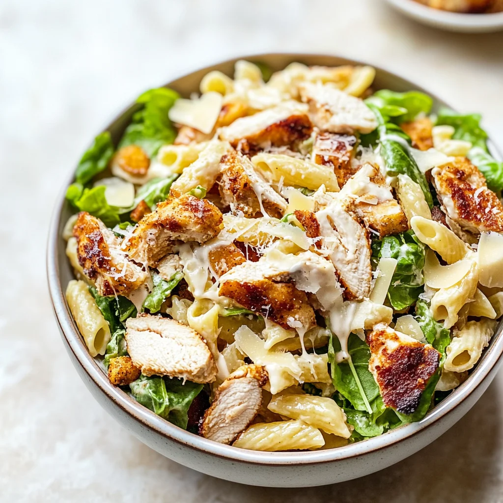 chicken caesar pasta salad: Creamy Summer Delight