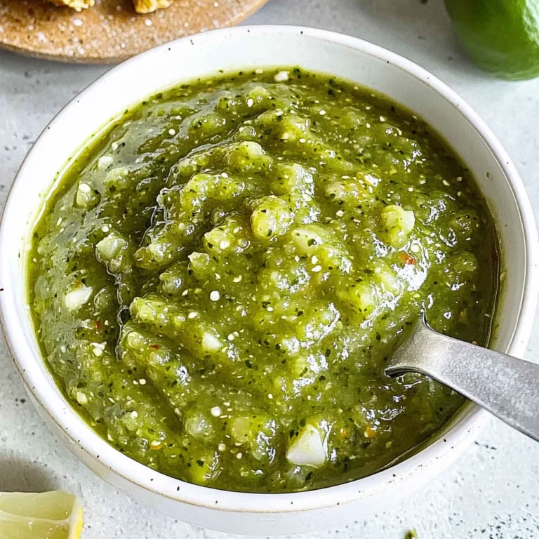 green salsa recipe: Zesty and Fresh for Every Occasion