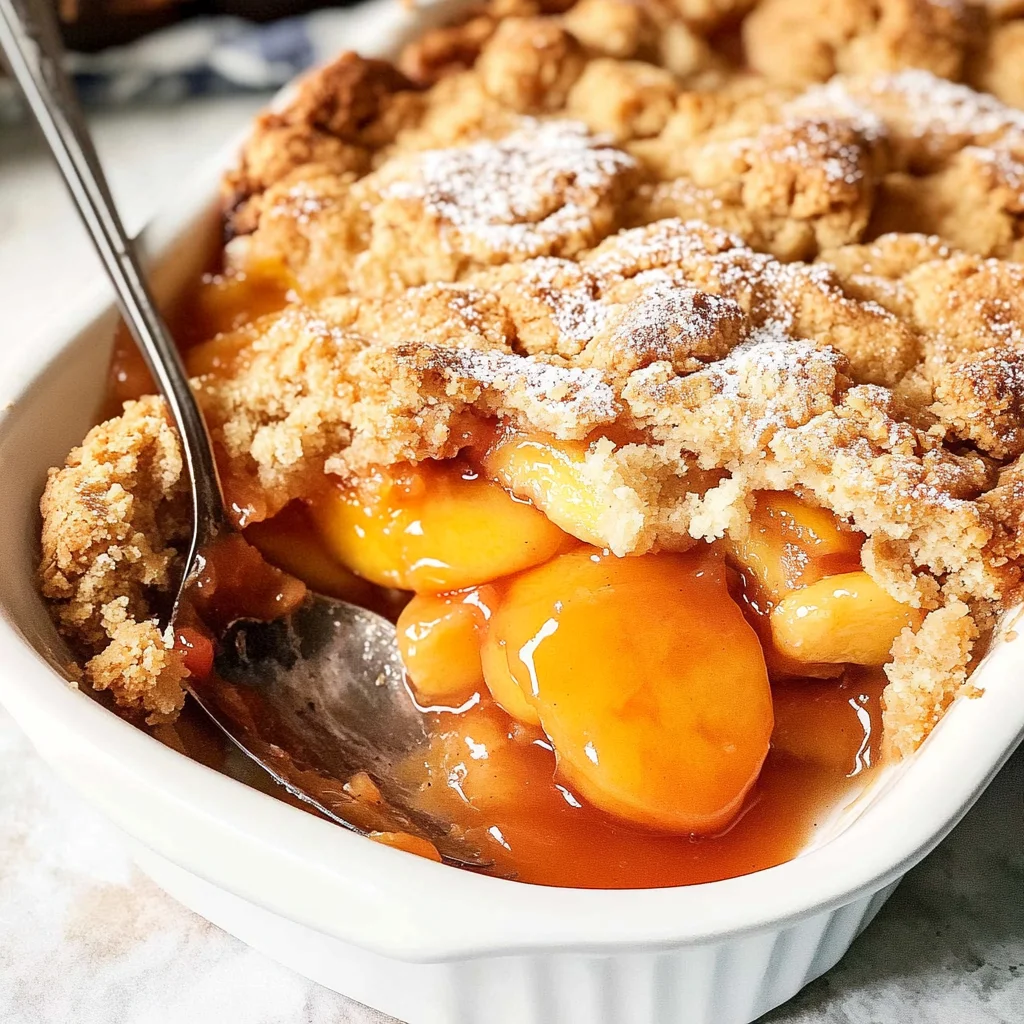 peach cobbler canned peaches recipes: Comforting Delight