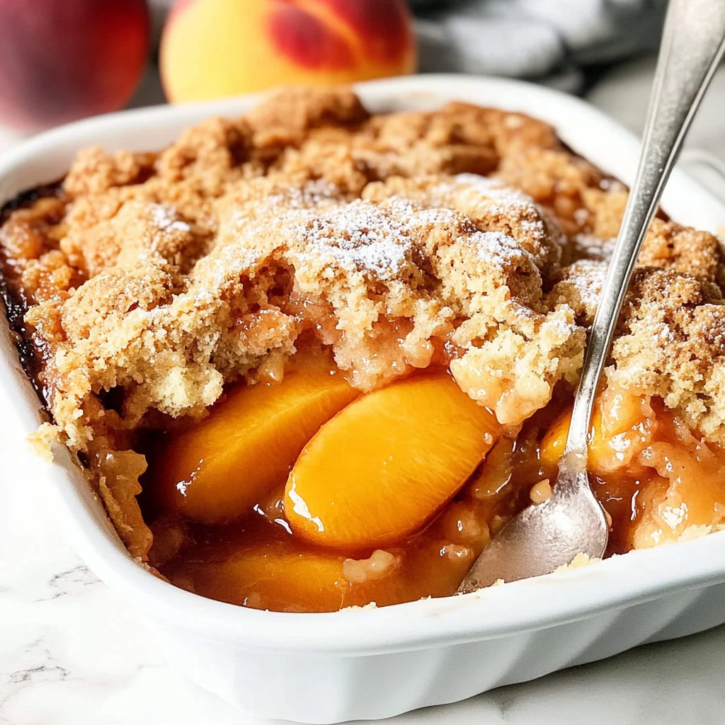 peach cobbler canned peaches recipes: Comforting Delight